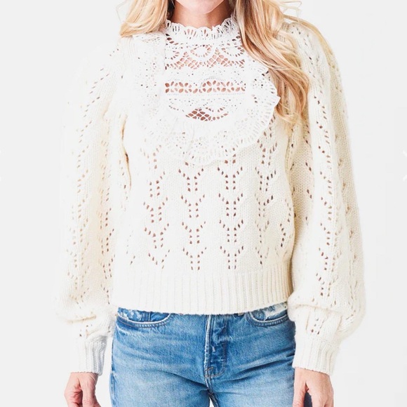 New -Sea
Patrizia Lace Combo Sweater - Picture 1 of 14